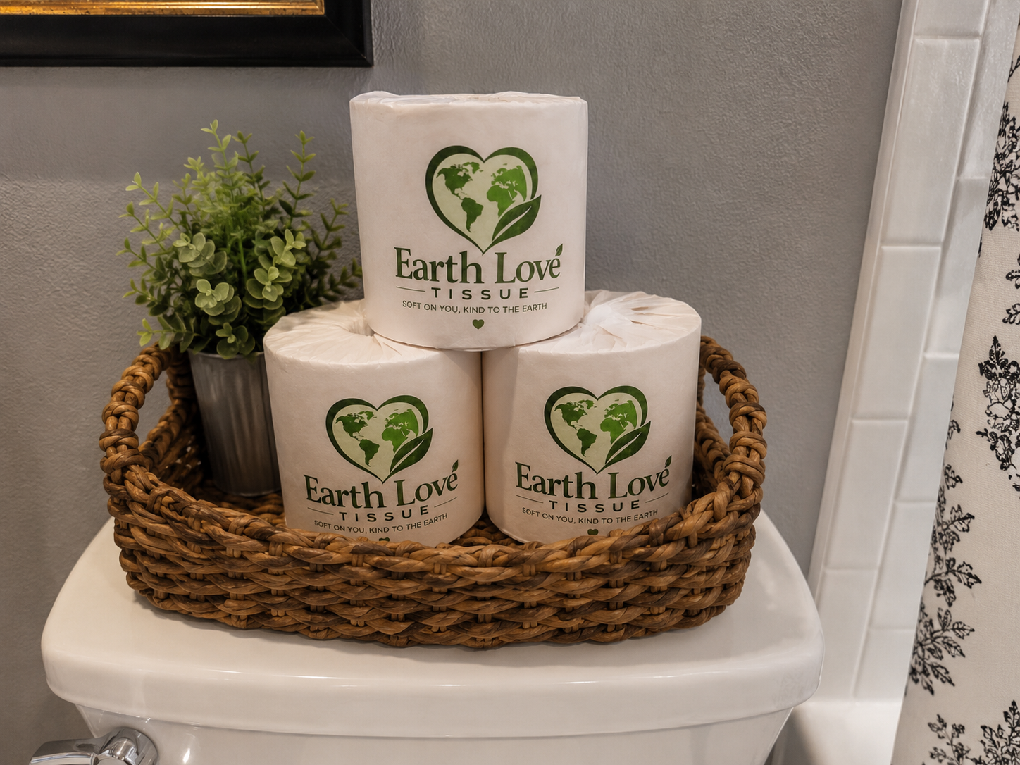 Earth Love Tissue lifestyle campaign poster