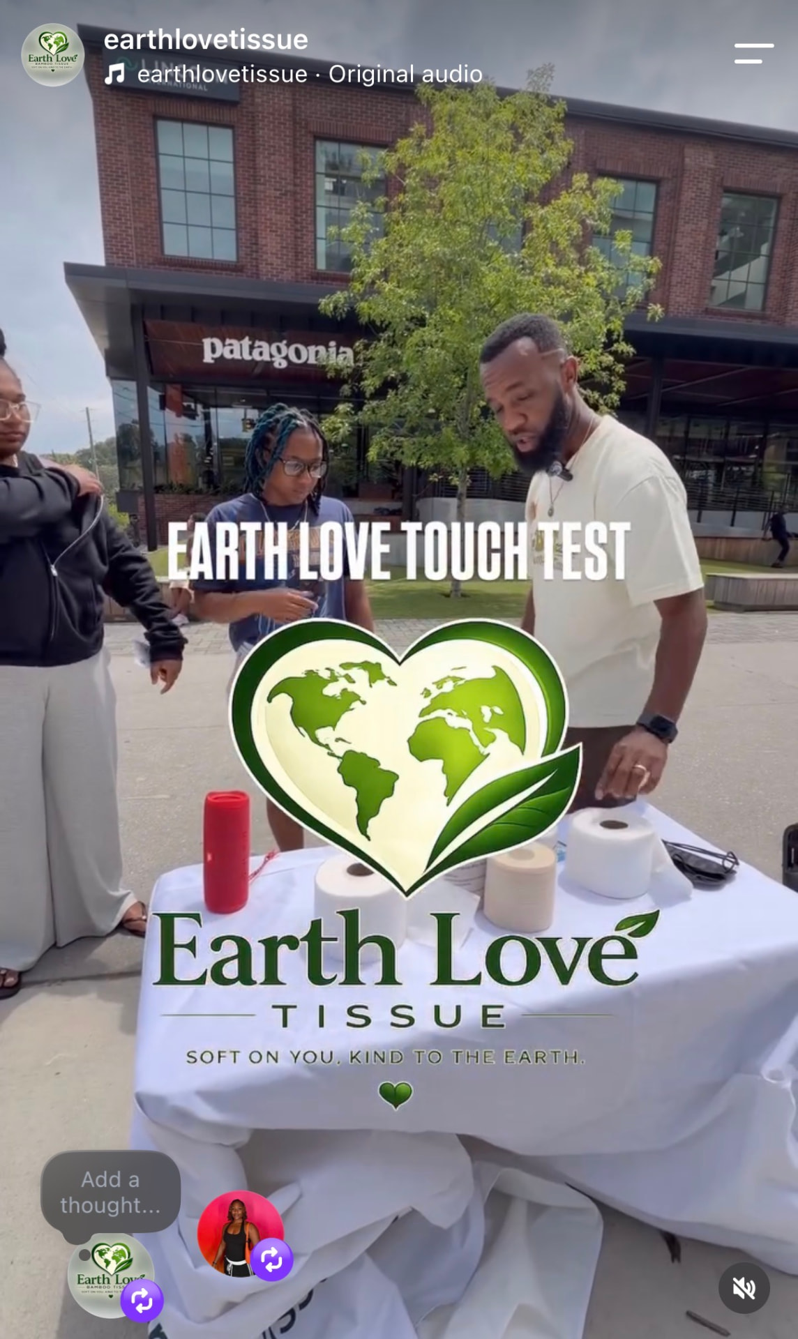 Earth Love Tissue Touch Test reel on Instagram
